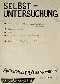 198?: Selbstuntersuchung