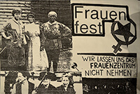 199?: Frauenfest: „Wir lassen uns das Frauenzentrum nicht nehmen“