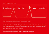 2007-12-14: Präsentation „Lesben in der Weltstadt“