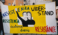 200x: Transparent „Resistenza Widerstand Resistencia Resistance Direniş“